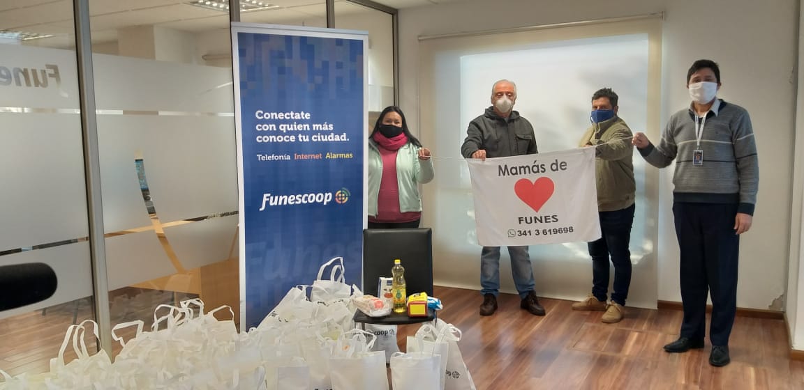 Funescoop realizó donaciones a Mamás del Corazón y a la 125